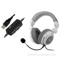 Hot sell 7.1 Virtual Channel surround sound PC gaming headset with detachable mic foldable headband